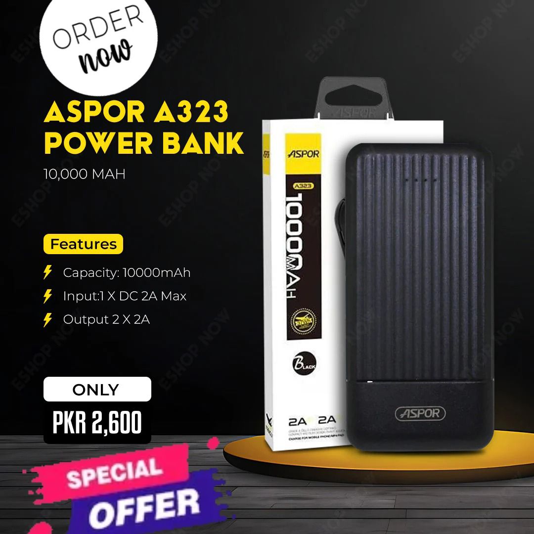 Aspor A323 Power Bank 10000mah