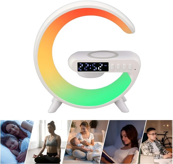 G63 – G Lamp Multi-functional Led Clock Display Speaker