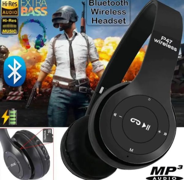 P47 Wireless Headphones Ultra Bluetooth Headset For Gmaing